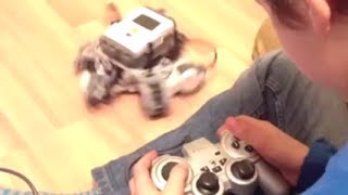 Remote controlled lego mindstorms NXT robot using gamepad and bluetooth screenshot 4