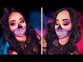 DISFRAZ SKULL FULL COLOR💀Makeup Tutorial 👻 MIKU