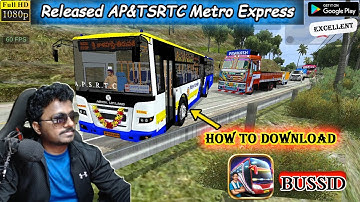 Released How to Install AP&TSRTC Jan Bus Metro Express Mod in Bussid in Telugu
