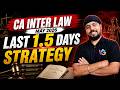 CA Inter Law - Last 1.5 Days Strategy | CA Inter May 2026 | CA Gurpreet Singh