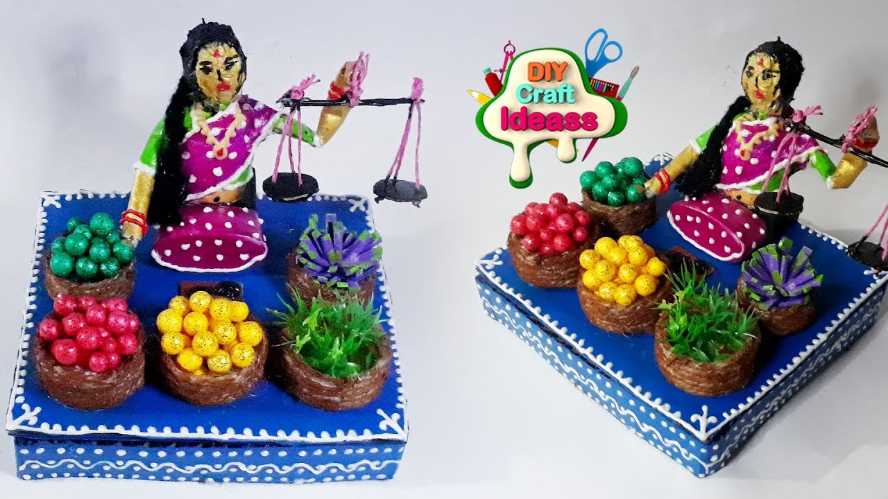 Easy Crafts To Make -  DIY Crafts Ideas To  Vegetable selling women