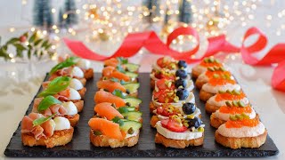 4 Delicious Crostini CANAPES to Celebrate Christmas 2023-2024 | Impress Everyone | DarixLAB