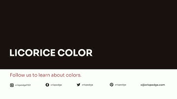 What color is Licorice  ? #1a1110 hex color - Brown color - Warm color 1a1110