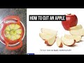How to cut core an apple very easy  apple jrr mehndi design
