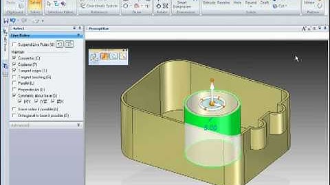 Solid Edge with Synchronous Technology Tutorial : How To Use Thin Wall