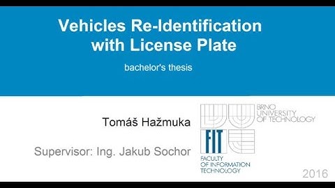 Vehicles Re-Identification with License Plate