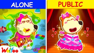 Uh Oh! Girls in Public vs Girls Alone with Lucy - Funny Stories for Kids 🤩 Wolfoo Kids Cartoon