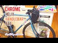 ピストバイクのバーハンドルなどに最適！CHROME ヘリックス ハンドルバーバッグ。