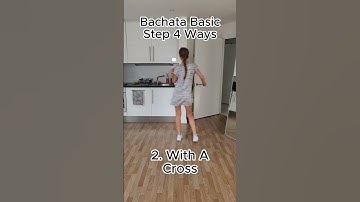 How To Do A Bachata Basic Step 4 Ways - Bachata Footwork Variations - Rasa Pauzaite  #bachata