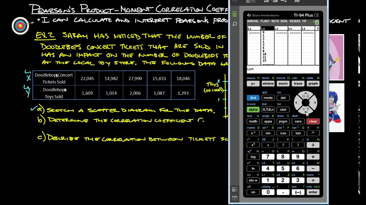 5B Pearson's Product Moment Correlation Coefficient - YouTube