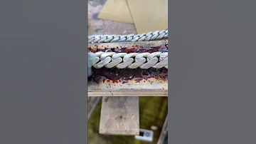 Made A Custom 20mm Cuban Link Chain From 3D Print Casting Pre Polish Soldering And Final Polish 