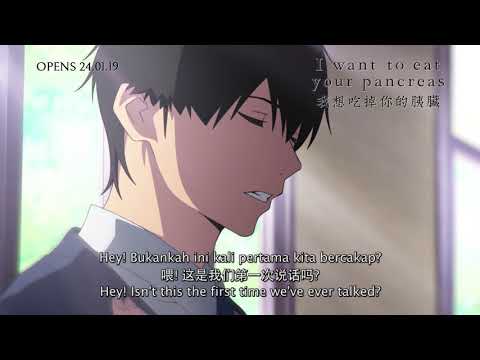 I WANT TO EAT YOUR PANCREAS 我想吃掉你的胰脏 - Trailer 2 - Opens 24 Jan in Malaysia
