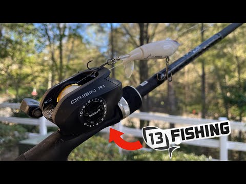 SPRING Bass Fishing with 13 FISHING FATE BLACK GEN III ORIGIN R1 combo  using the WHOPPER PLOPPER 