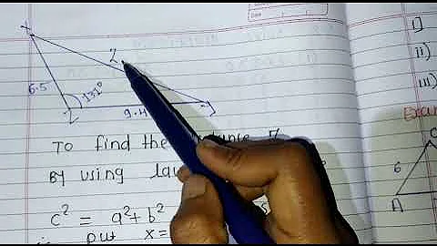 Law Of   Cosines, finding angle and sides, SSS and SAS triangles- Trigonometry