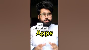 How to see all uninstalled apps on Android #android #androidapp