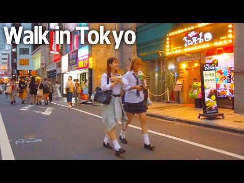 Tokyo walking tour - Ikebukuro station east area. Cloudy evening scenery♪ (Sep. 2023)