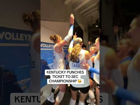 Kentucky is headed to the SEC Tournament volleyball championship🔥