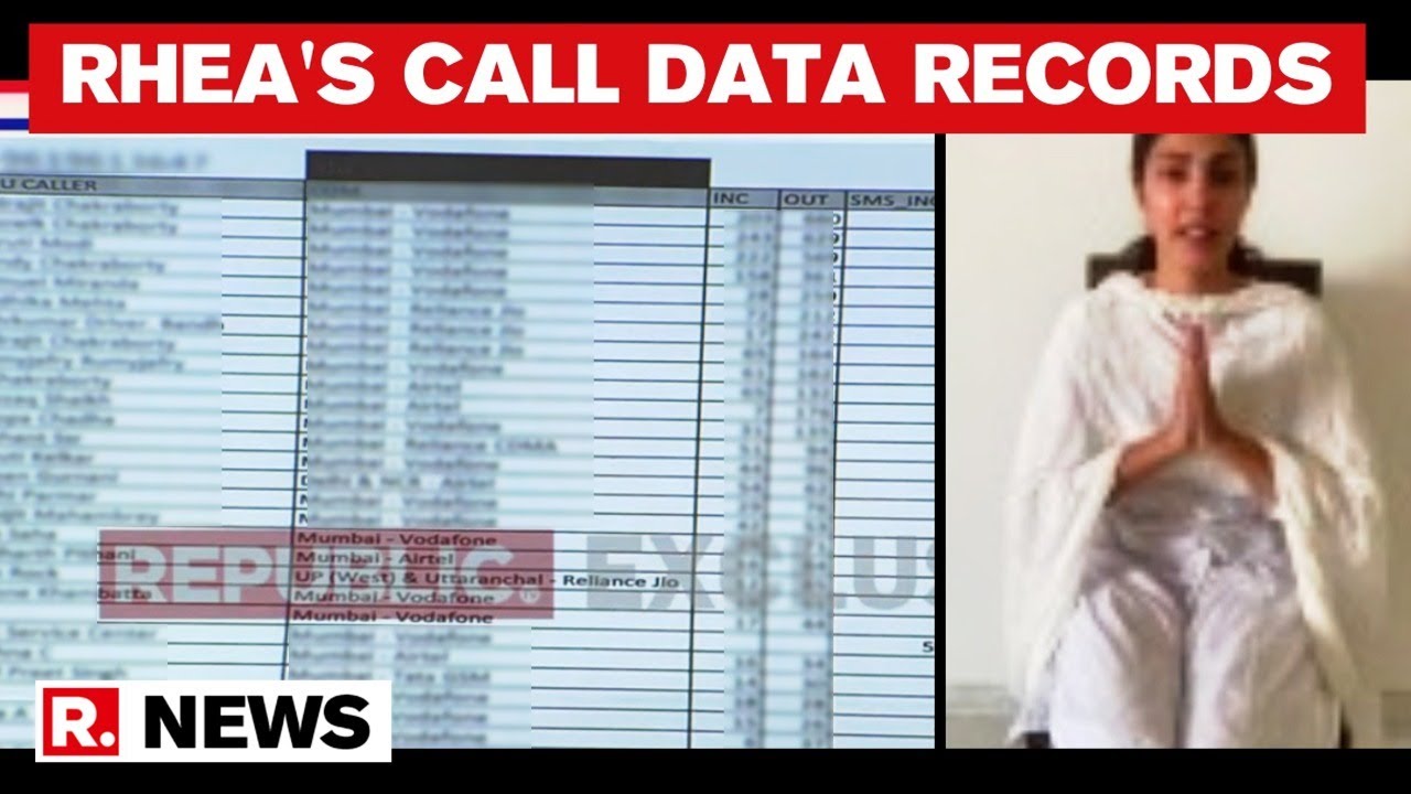 Rhea Chakraborty's Call Records Accessed, 890 Calls Exchanged With Indrajeet