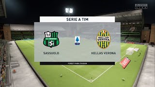 ⚽ Sassuolo vs Hellas Verona ⚽  | Serie A (28\/06\/2020) | Fifa 20