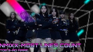 NMIXX 엔믹스 - “MOST LINES COUNT (TOP 3-AD MARE)”