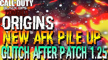 Bo3 Zombies: New Easy *Origins Afk Godmode Pile Up* Glitch easy xp and rounds! (after patch 1.25)