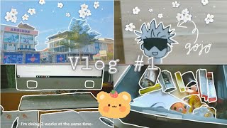 Vlog #1 (not really) | homework, cleaning, 2nd vaccine