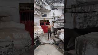 First time Reaction in Temple 🤯 #viralvideo #trendingshorts #desihomegym #shorts