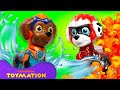 PAW Patrol Mighty Pup Toys Put Out a Fire! 🔥 | Toymation