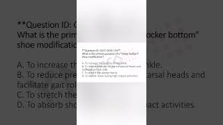 Q134: Orthosis– Physiotherapy MCQ Shorts | DHA MOH HAAD | Y MCQ by Yshak