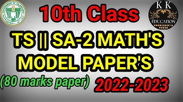 TS||10 CLASS  SA-2 MATH