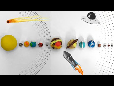 PlayDoh Solar System Planets & Dwarf Planets | Kids Space and Planet Facts!