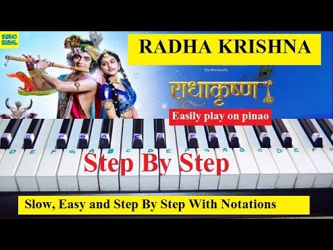 Radha Krishna Serial Song Star Bharat Easy Piano Tutorial With Notes