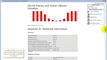VELUX Energy and Indoor Climate Visualizer - Simulation results report tutorial