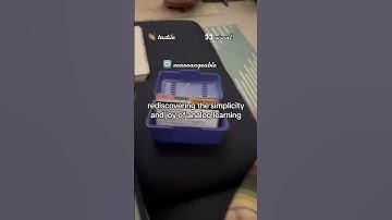 Returning to analog 📝