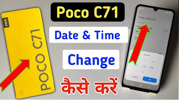 How to set date and time in Poco c71 | Poco c71 me time set kaise kare | date setting