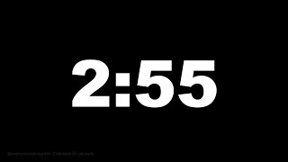 2 minutes 55 seconds [175 secs] clock timer countdown || Alarm Focus