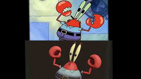 Mr.krabs robot dance Original vs SFM