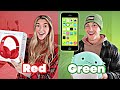 RED vs GREEN Shopping Challenge! *NO BUDGET*