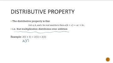 Distributive Property: Whole Number Coefficients