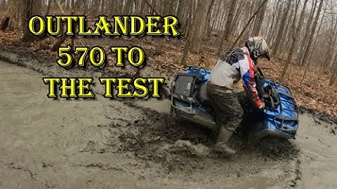 2021 CAN AM OUTLANDER NEW 570 OUTLANDER FIRST RIDE ON A COOL DAY