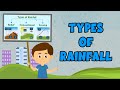 Types of Rainfall  | Rainfall and its Types | Different Types of Rain | Video for Kids