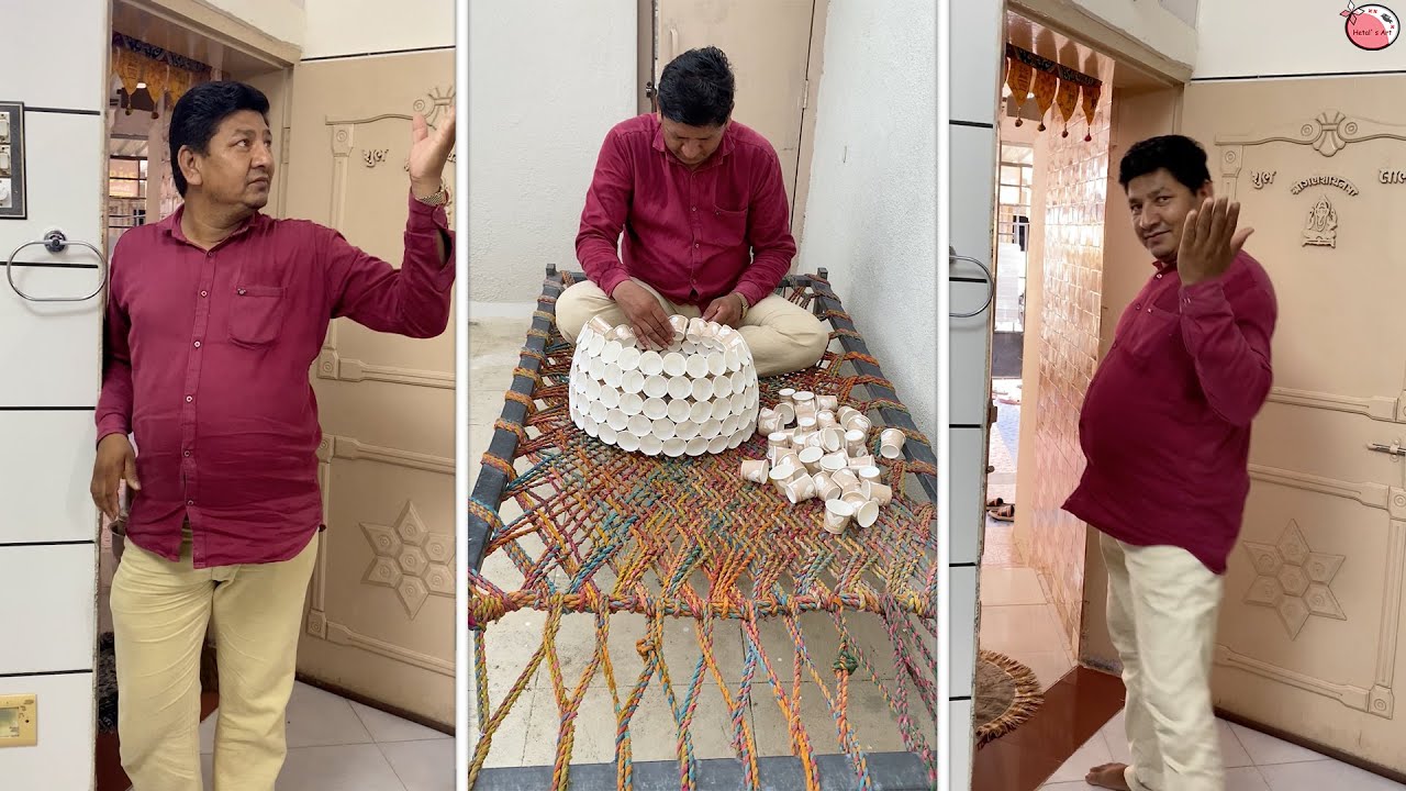 Простая и креативная идея для поделок из бумажных стаканчиков 