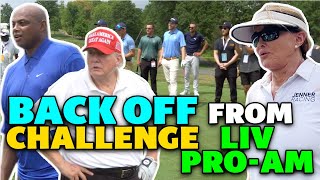 We Roast Trumps Golf Swing | Back Off Challenge | LIV Pro-Am