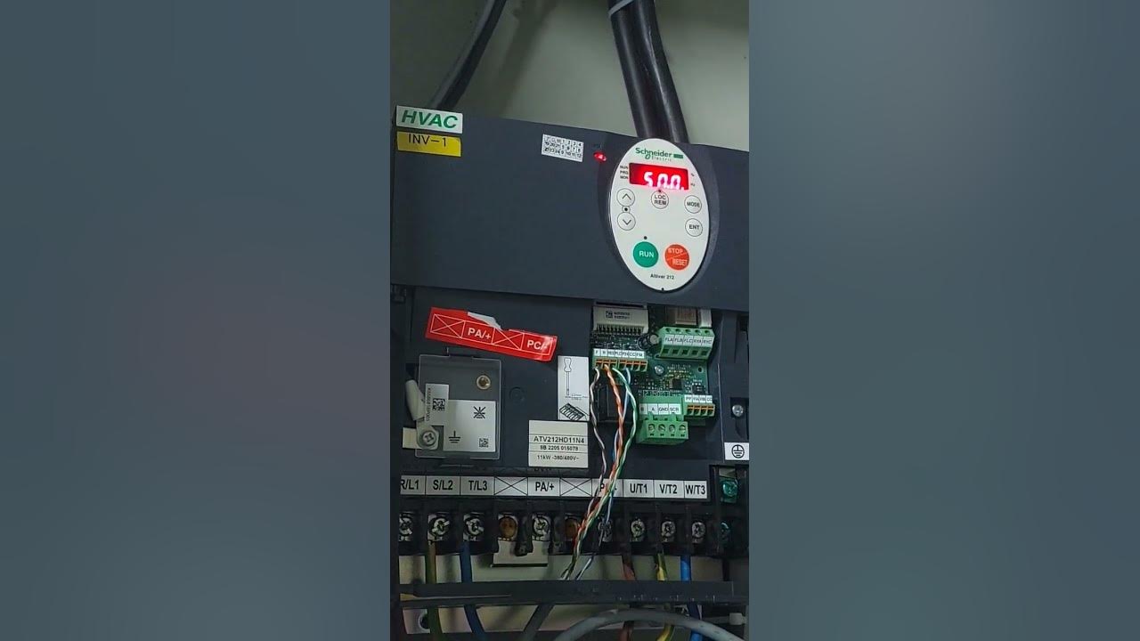 AHU VFD and PLC install - YouTube