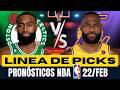🔥🏀 PRONÓSTICOS NBA PARA HOY 22 FEBRERO 🤑 PARLAY GRATIS 🏀🔥