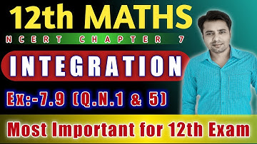 Ncert class 12th Maths Exercise 7.9 Q.N.1 to 5 || 12th Maths Exercise 7.9 solution in hindi