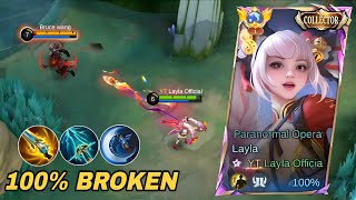 TOP GLOBAL LAYLA NEW BUILD IS BROKEN 🤯 (best build & emblem)!! - MLBB