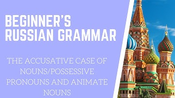 THE ACCUSATIVE CASE OF NOUNS/POSSESSIVE PRONOUNS AND ANIMATE NOUNS IN RUSSIAN