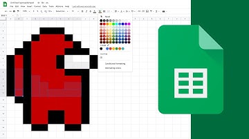 Make Pixel Art in Google Sheets Instruction Video