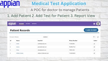 1. Medical Test Application | Introduction | Appian Tutorial for Beginners
